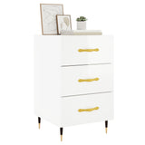 Bedside Cabinet 40X40X66 Cm Engineered Wood