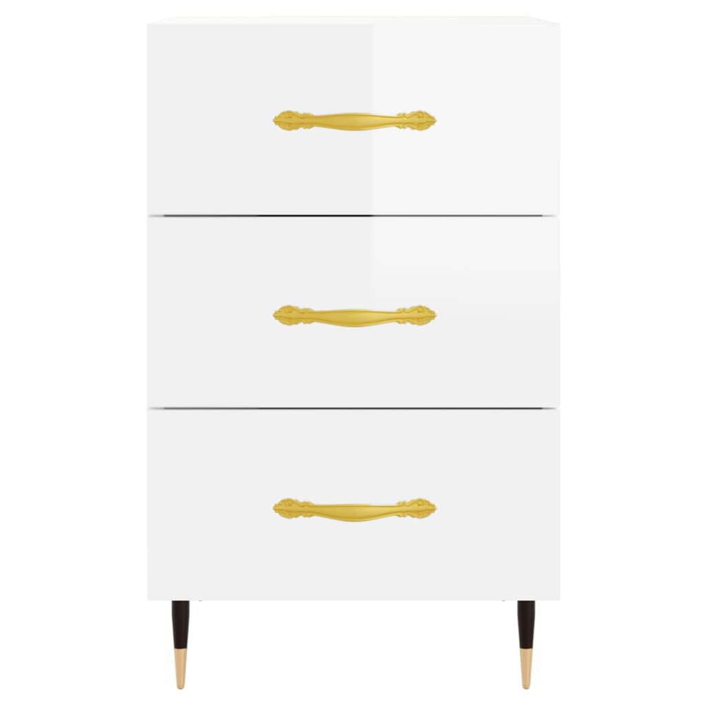Bedside Cabinet 40X40X66 Cm Engineered Wood