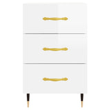 Bedside Cabinet 40X40X66 Cm Engineered Wood