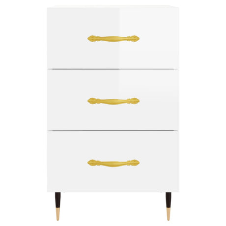 Bedside Cabinet 40X40X66 Cm Engineered Wood