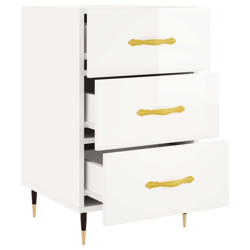Bedside Cabinet 40X40X66 Cm Engineered Wood