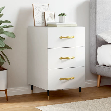 Bedside Cabinet 40X40X66 Cm Engineered Wood