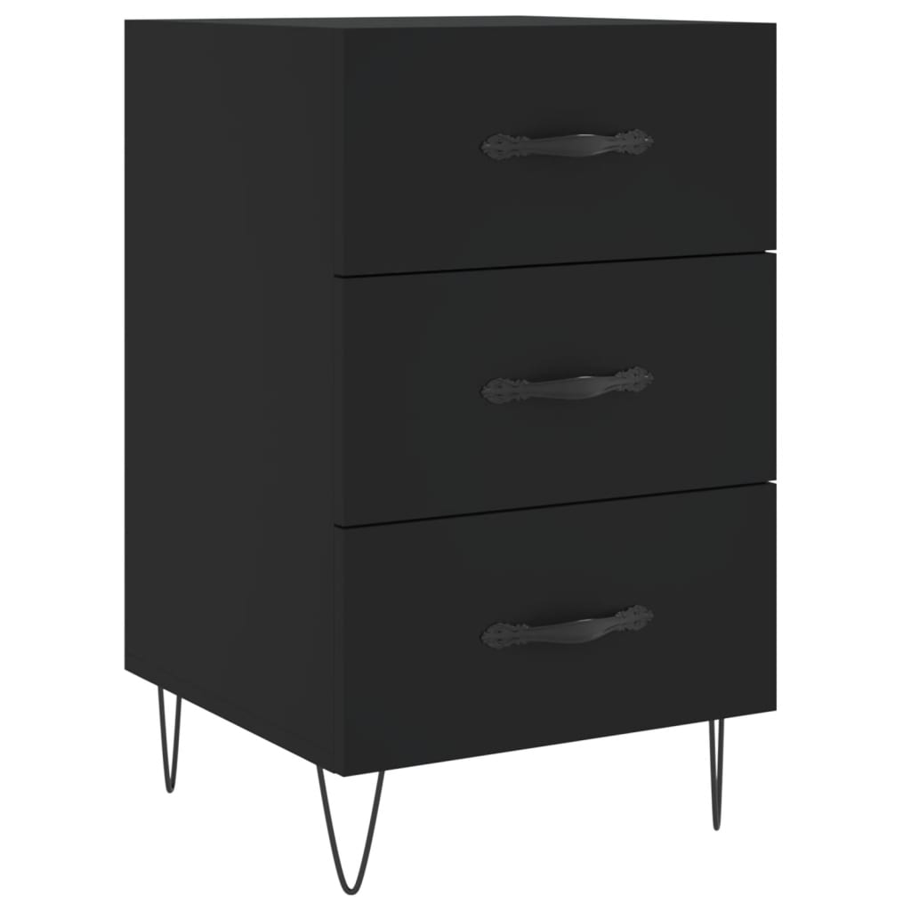Bedside Cabinet 40X40X66 Cm Engineered Wood