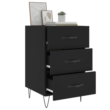Bedside Cabinet 40X40X66 Cm Engineered Wood
