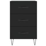 Bedside Cabinet 40X40X66 Cm Engineered Wood
