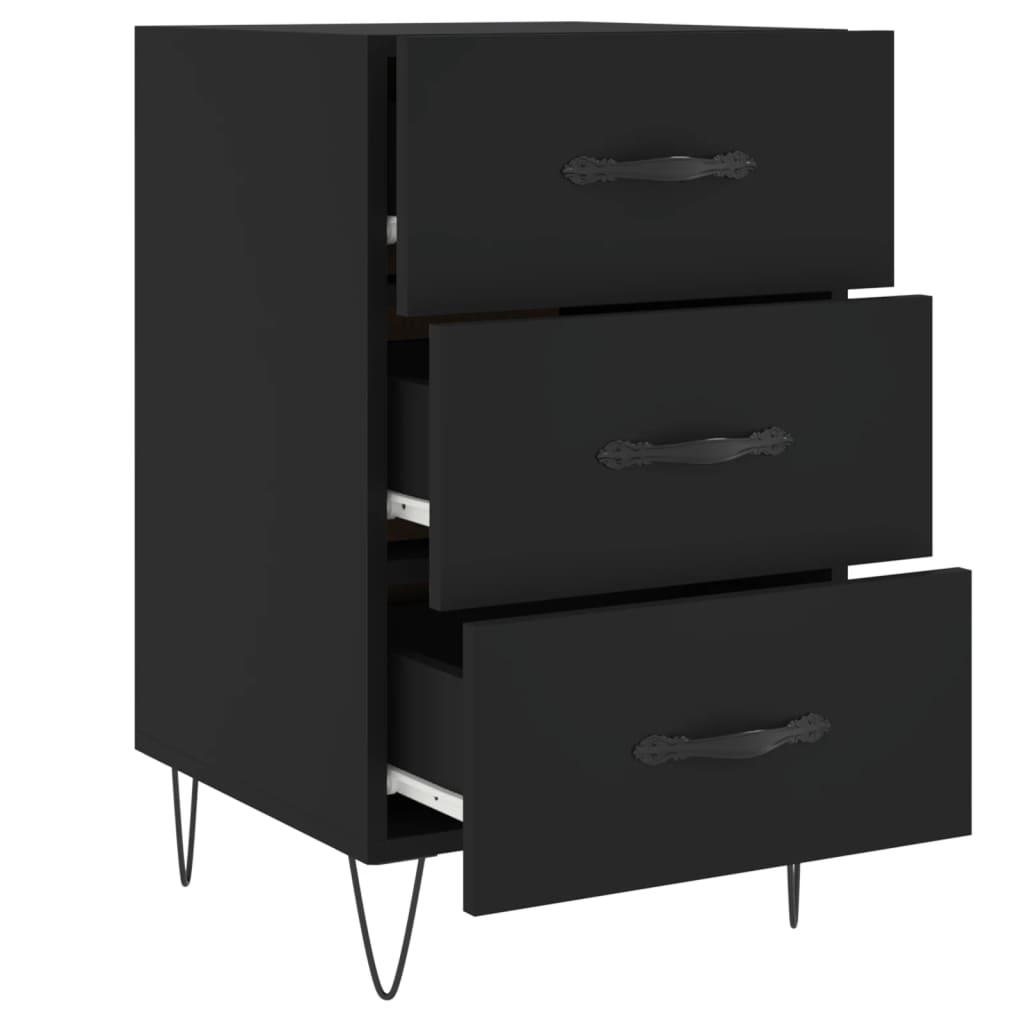 Bedside Cabinet 40X40X66 Cm Engineered Wood