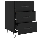 Bedside Cabinet 40X40X66 Cm Engineered Wood