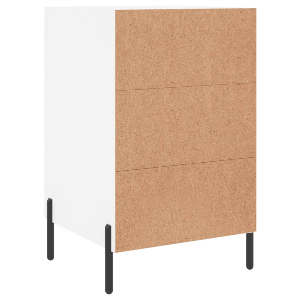 Bedside Cabinet 40X40X66 Cm Engineered Wood