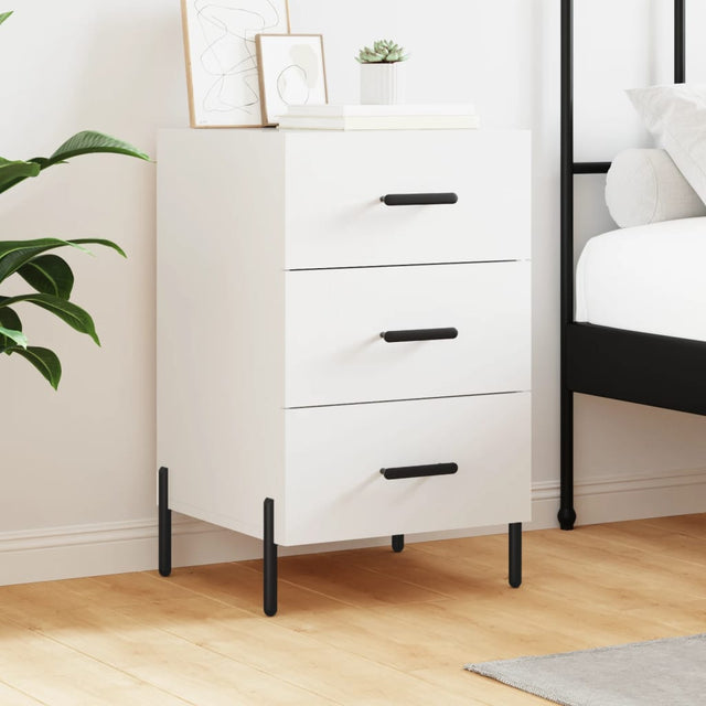 Bedside Cabinet 40X40X66 Cm Engineered Wood