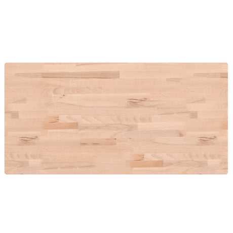 Table Top Rectangular Solid Wood Beech