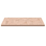 Table Top Rectangular Solid Wood Beech