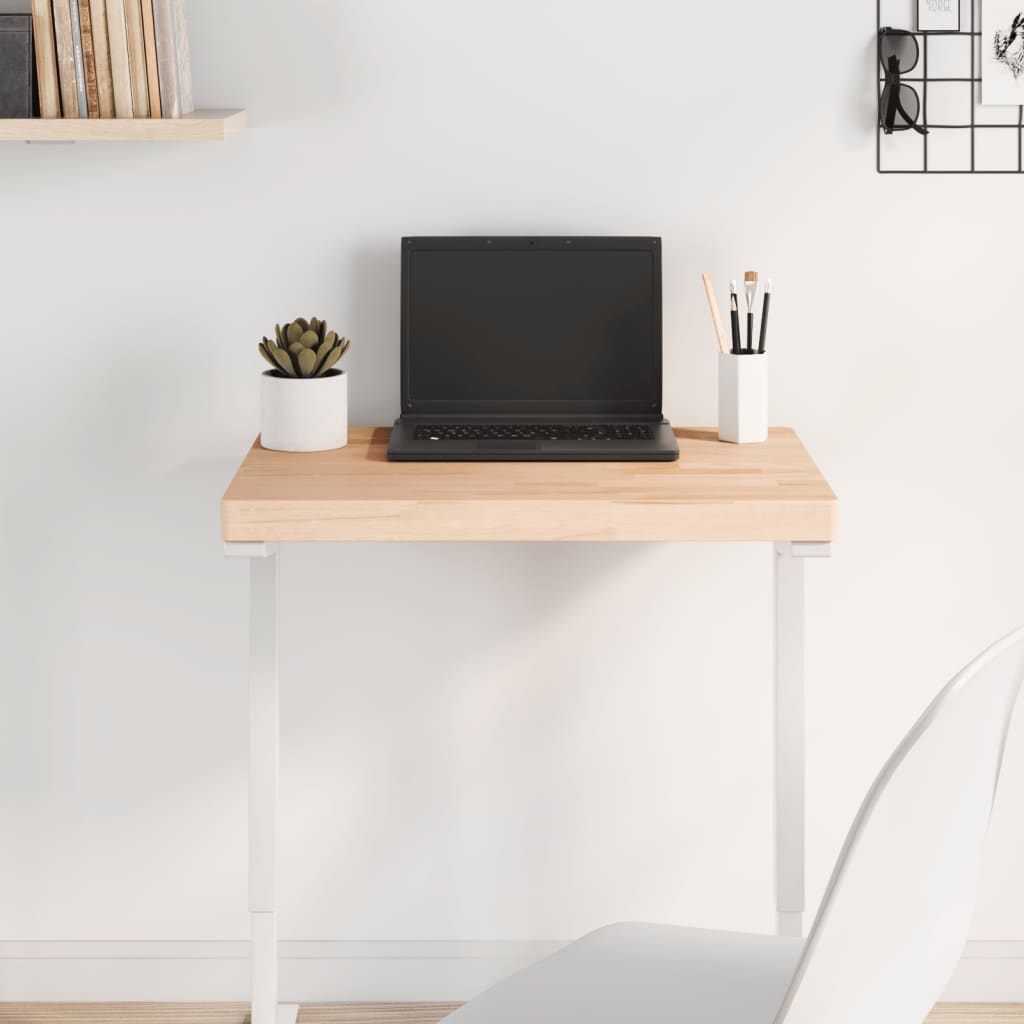 Table Top Rectangular Solid Wood Beech