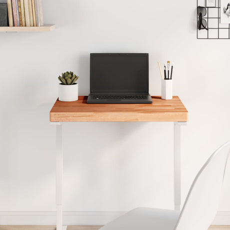 Table Top Rectangular Solid Wood Beech