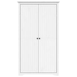 Wardrobe BODO White 101x52x176.5 cm Solid Wood Pine