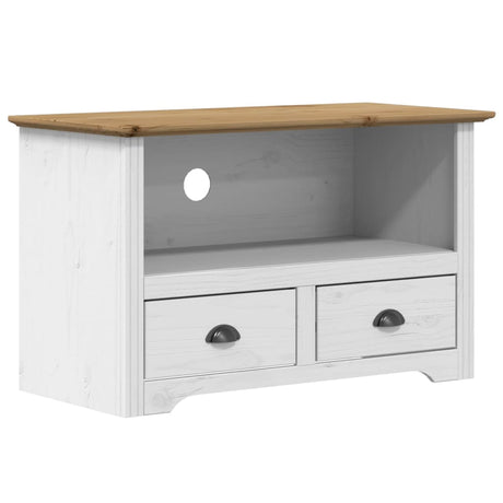Tv Cabinet With 2 Drawers Bodo 91X43X56 Cm Solid Wood Pine