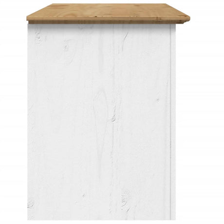 Tv Cabinet With 2 Drawers Bodo 91X43X56 Cm Solid Wood Pine