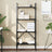 Bookcase 5-Tier 56X31.5X Engineered Wood