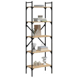 Bookcase 5-Tier 56X31.5X Engineered Wood