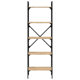 Bookcase 5-Tier 56X31.5X Engineered Wood