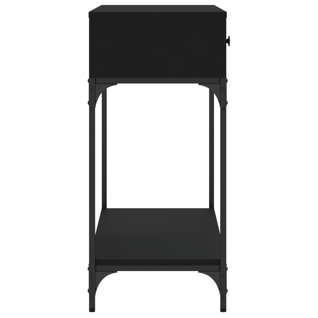 Console Table Black 100x34.5x75 cm Engineered Wood