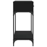 Console Table Black 100x34.5x75 cm Engineered Wood