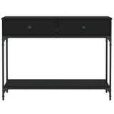Console Table Black 100x34.5x75 cm Engineered Wood