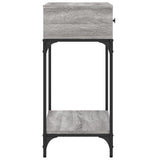 Console Table Grey Sonoma 75x34.5x75 cm Engineered Wood