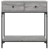 Console Table Grey Sonoma 75x34.5x75 cm Engineered Wood