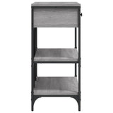 Console Table with Drawers and Shelves Grey Sonoma Engineered Wood