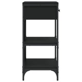 Console Table Black 75x34.5x75 cm Engineered Wood