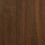 Console Table Brown Oak 75x34.5x75 cm Engineered Wood