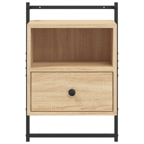Bedside Cabinet Wall-Mounted 40X30X61 Cm Engineered Wood