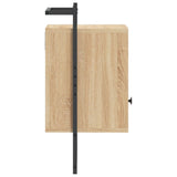 Bedside Cabinet Wall-Mounted 40X30X61 Cm Engineered Wood