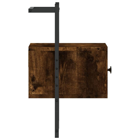 Bedside Cabinet Wall-Mounted 35X30X51 Cm Engineered Wood