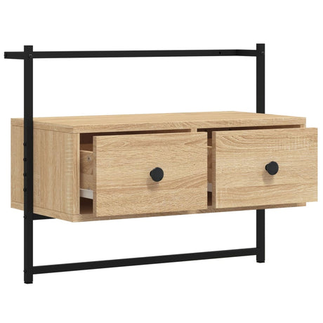 Tv Cabinet Wall-Mounted 60.5X30X51 Cm Engineered Wood