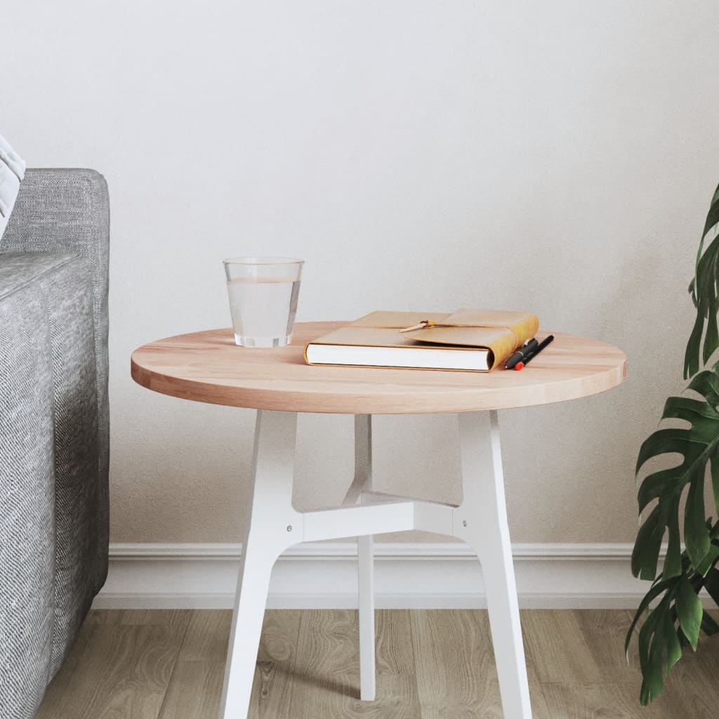 Table Top Ø Round Solid Wood Beech