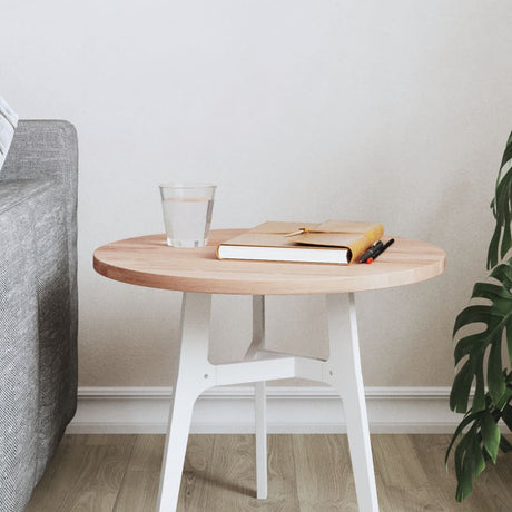 Table Top Ø Round Solid Wood Beech