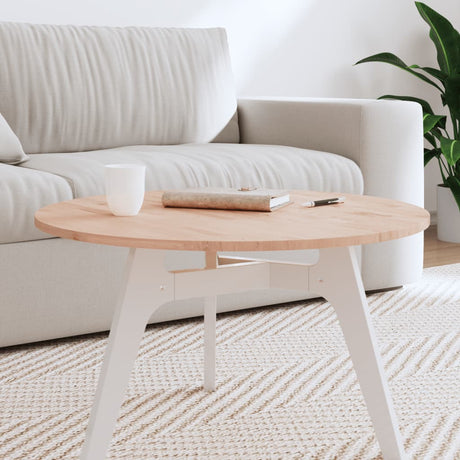 Table Top Ø Round Solid Wood Beech