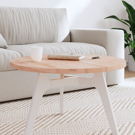 Table Top Ø Round Solid Wood Beech