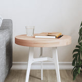Table Top Ø Round Solid Wood Beech