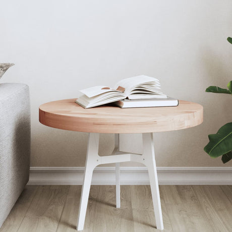 Table Top Ø Round Solid Wood Beech