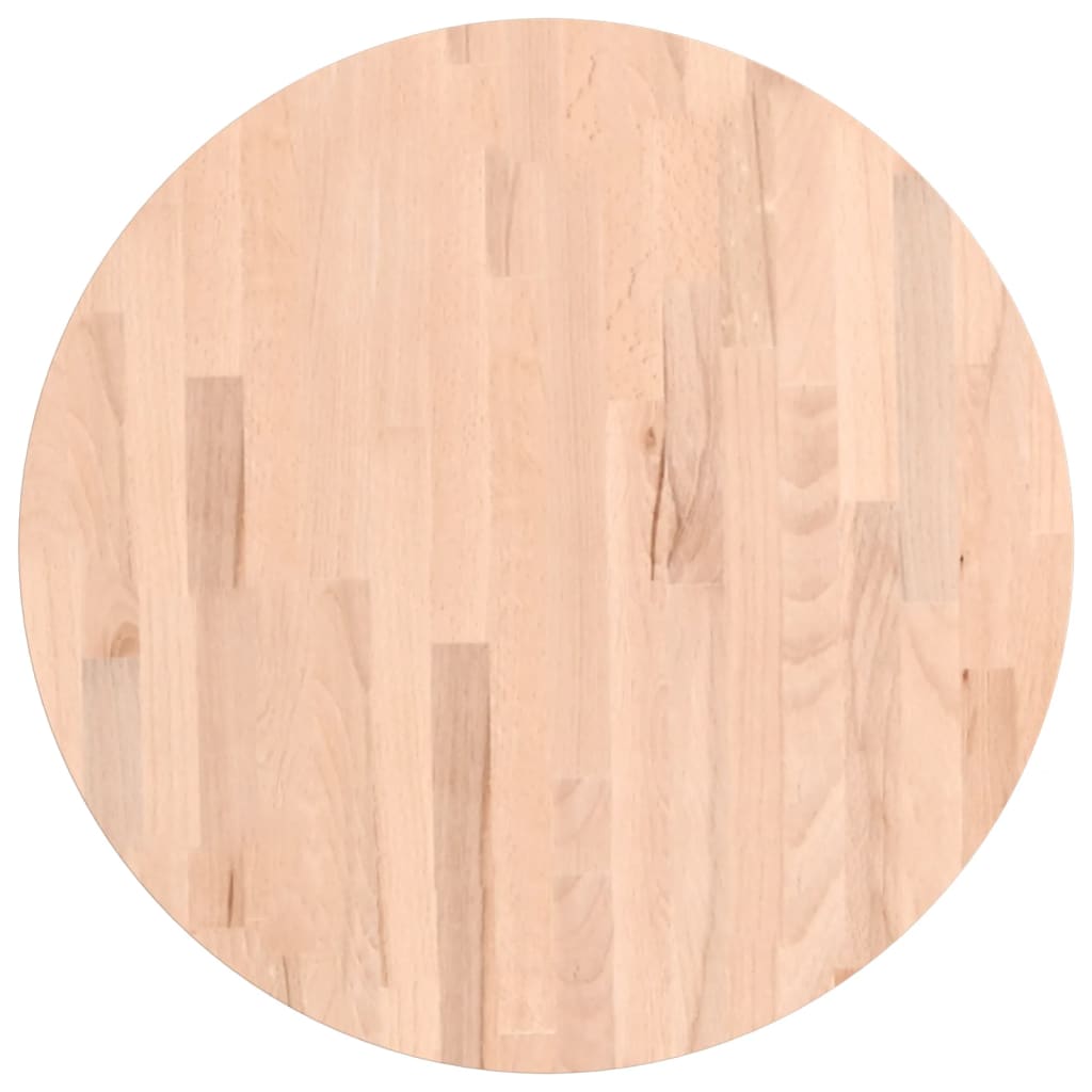 Table Top Ø Round Solid Wood Beech