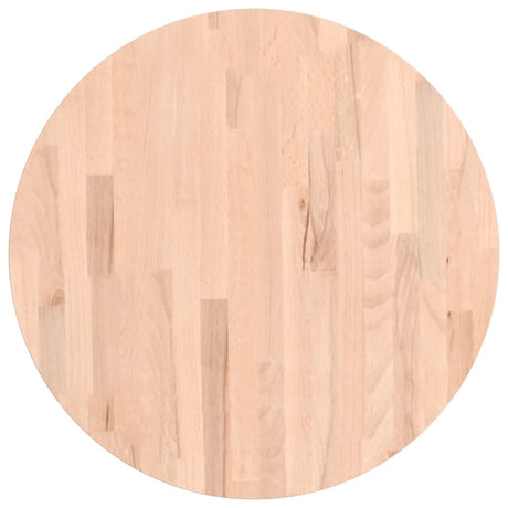 Table Top Ø Round Solid Wood Beech