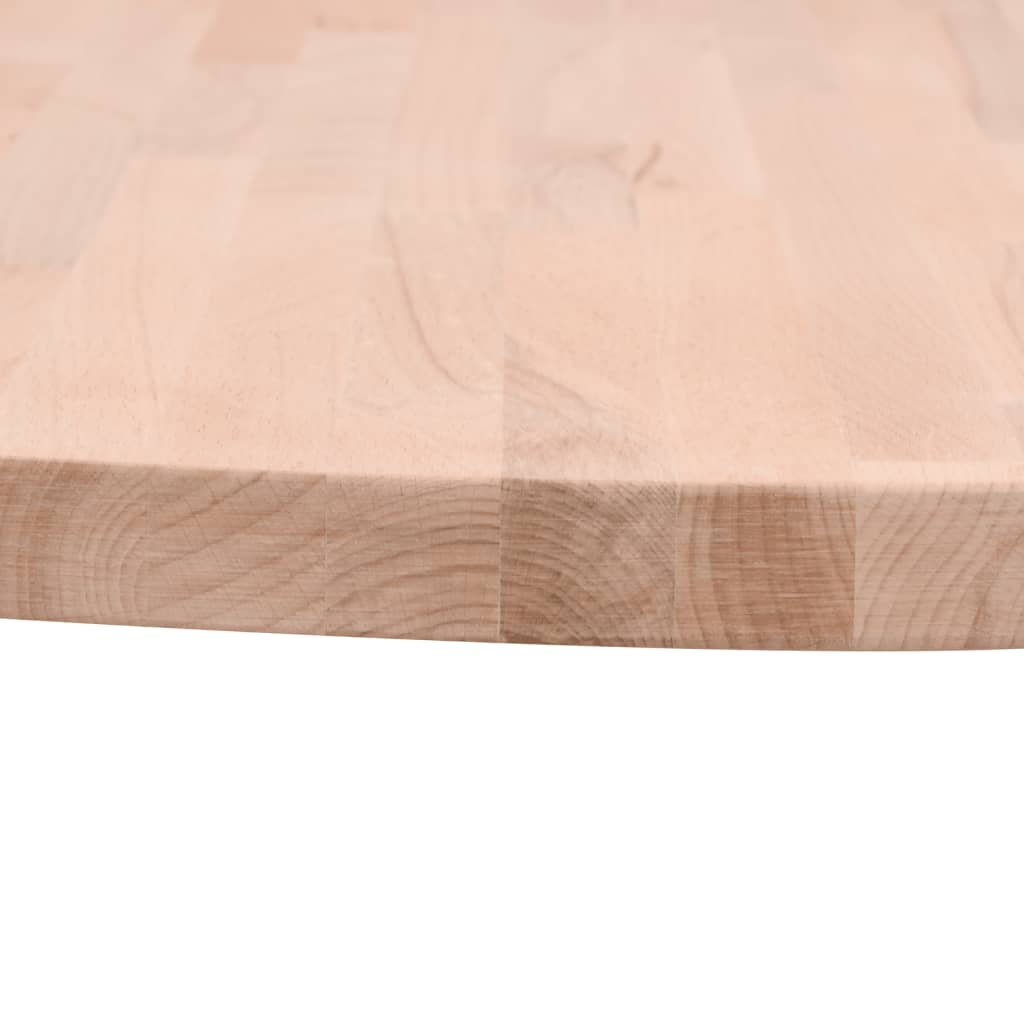 Table Top Ø Round Solid Wood Beech