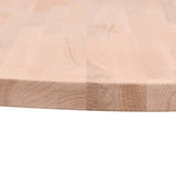 Table Top Ø Round Solid Wood Beech