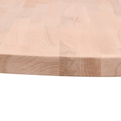 Table Top Ø Round Solid Wood Beech