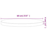 Table Top Ø Round Solid Wood Beech