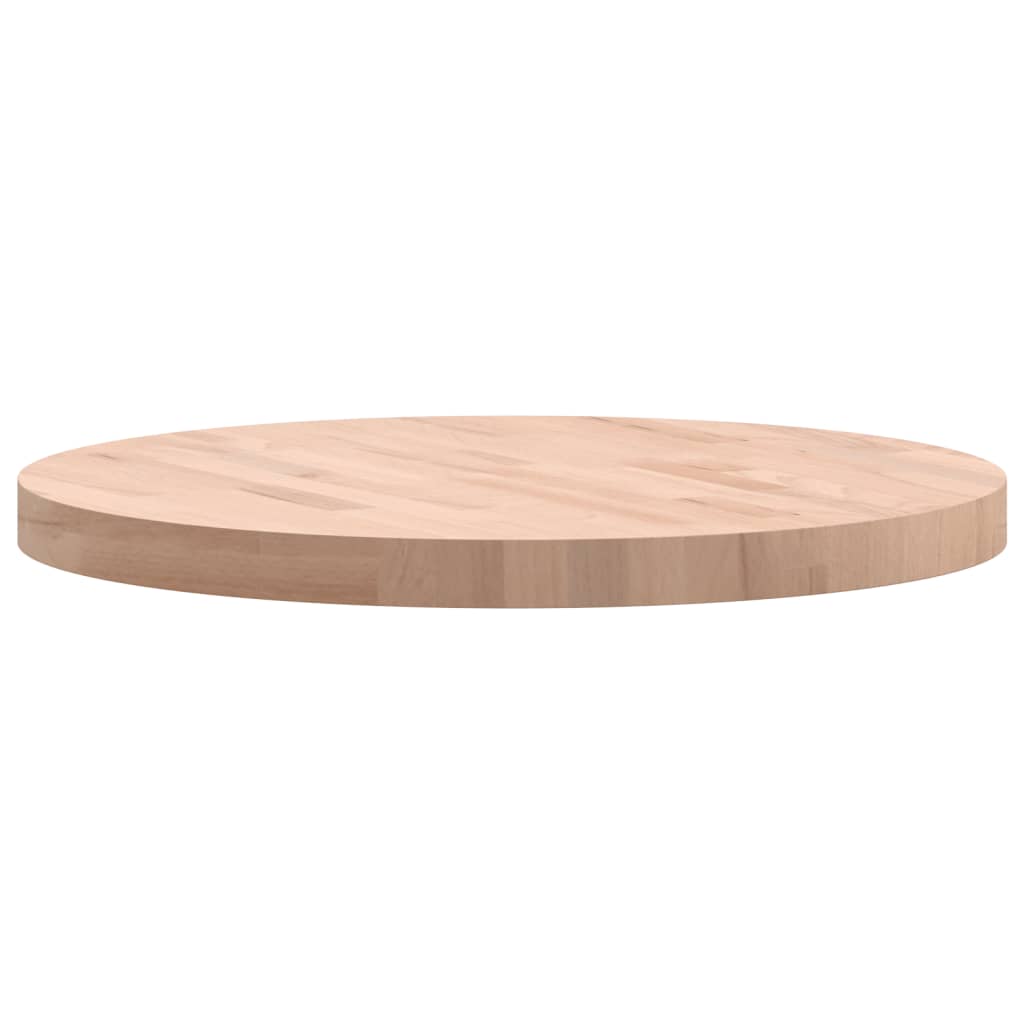 Table Top Ø Round Solid Wood Beech