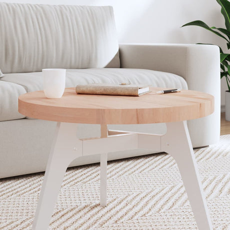 Table Top Ø Round Solid Wood Beech