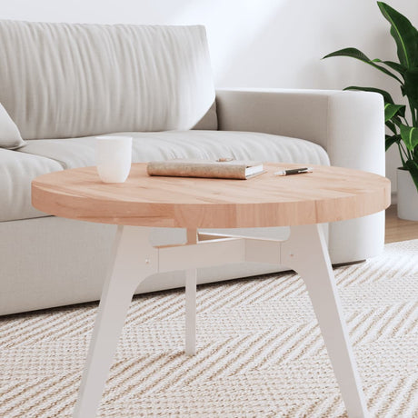 Table Top Ø Round Solid Wood Beech